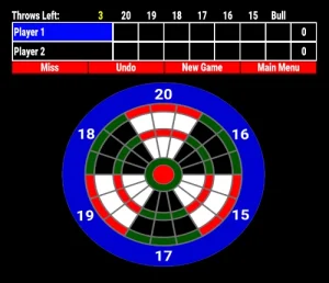 axe throwing bar with golf and multi-sport simulators in Mitchell, South Dakota - featuring projected targets and games