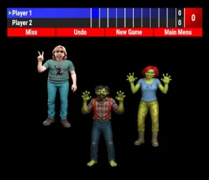 axe throwing bar with golf and multi-sport simulators in Mitchell, South Dakota - featuring projected targets and games